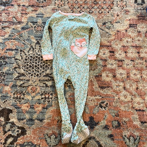 Carter's Other - Like new Carters baby girl cotton footie pajamas